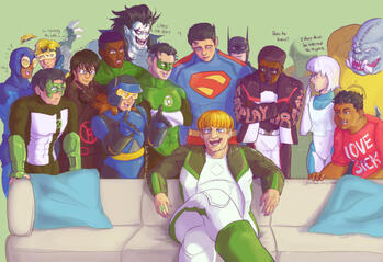 Guy Gardner Secret harem